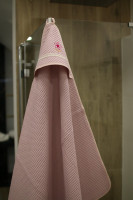 Vyšívaná WAFLE bavlnená detská osuška KVIETOK