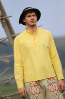 Pánska ľanová vyšívaná košeľa Cyril