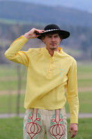 Pánska ľanová vyšívaná košeľa Cyril