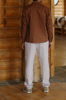 Pánska ľanová vyšívaná košeľa Vilo