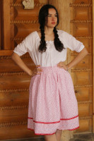 Ľudová sukňa Páslo dievča pávy