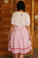 Ľudová sukňa Páslo dievča pávy