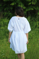 Vyšívané madeirové šaty Biela krása