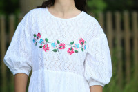 Vyšívané madeirové šaty Biela krása