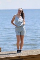 Ľanové vyšívané tielko Alica