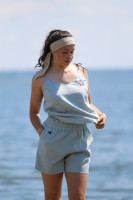 Ľanové vyšívané tielko Alica