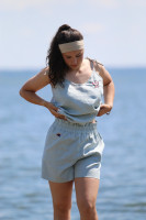 Ľanové vyšívané tielko Alica