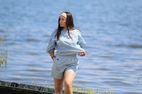 Bavlnená pásikavá blúzka...