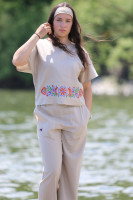 Ľanové 3/4 nohavice Vánok