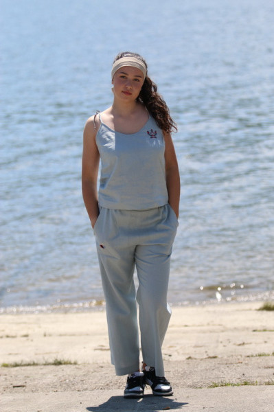 Ľanové 3/4 nohavice Alica