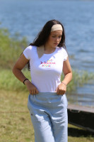 Vyšívané tričko JEDINEČNÁ white