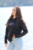 Vyšívaná mikina MILOVANÁ čierna