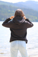 Vyšívaná mikina MILOVANÁ čierna