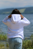 Vyšívaná mikina DCÉRA KRÁĽA biela