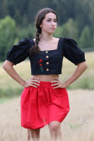 Krátka sukňa Jahodový kokteil