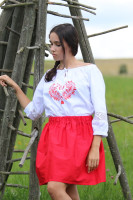 Krátka sukňa Jahodový kokteil