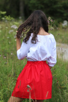 Krátka sukňa Jahodový kokteil