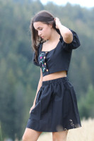 Krátka sukňa Závoj noci