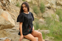 Vyšívaná blúzka Prítmie