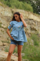 Vyšívaná blúzka Babičkina záhrada