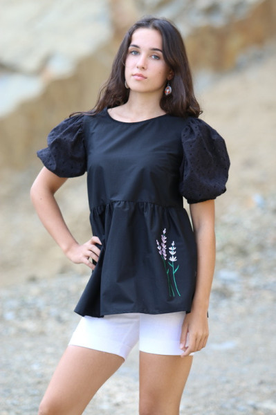 Vyšívaná blúzka Levanduľová