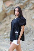 Vyšívaná blúzka Levanduľová