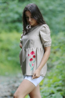 Vyšívaná blúzka Maková