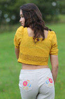 Ľanové vyšívané nohavice Cesta do svetla