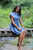 Vyšívané šaty Šumenie mora