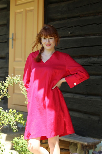 Ľanová šato-tunika Malvína