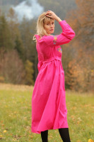 Vyšívané bavlnené midi šaty Zažiar