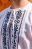 Bavlnená ľudová vyšívaná biela košeľa Erik II. - Krojove.sk