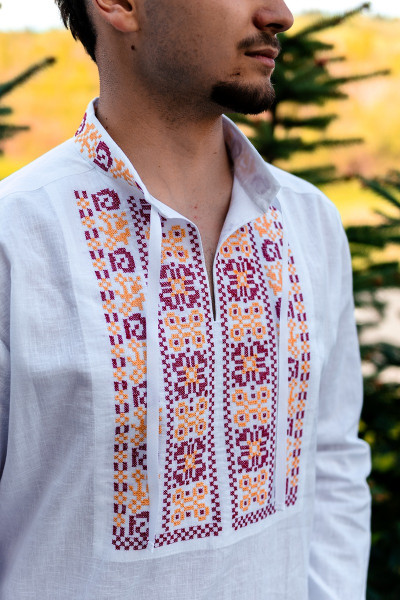 Ľudová ľanová vyšívaná...