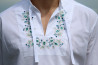 Ľudová vyšívaná bavlnená biela košeľa Lukáš - Krojove.sk
