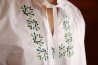 Ľudová bavlnená vyšívaná biela košeľa Kamil - Krojove.sk