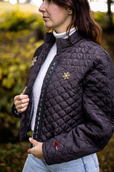 Vyšívaná prechodná bunda s...